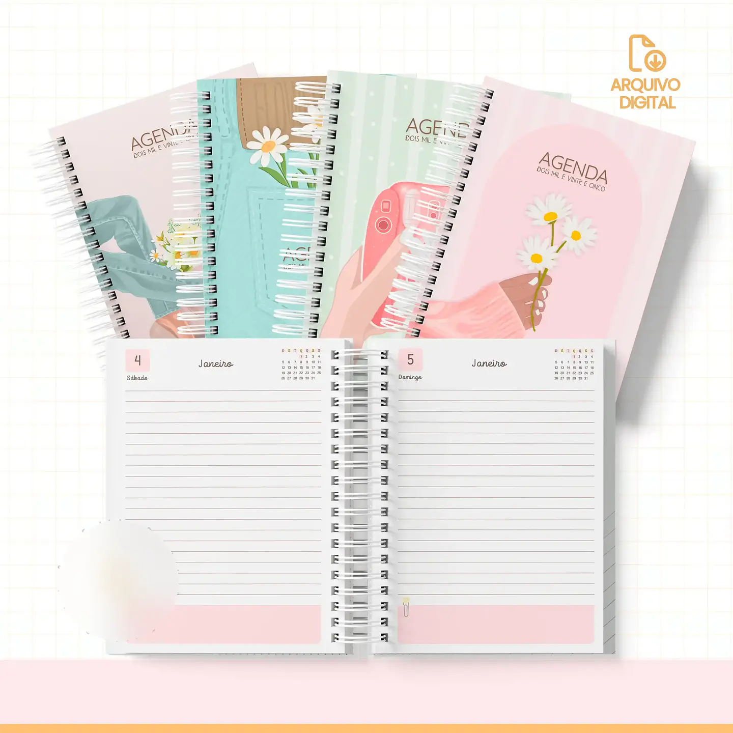 Arquivo Combo Agendas 2025 - Sara Estudio 8