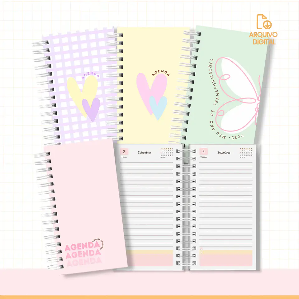 Arquivo Combo Agendas 2025 - Sara Estudio 12