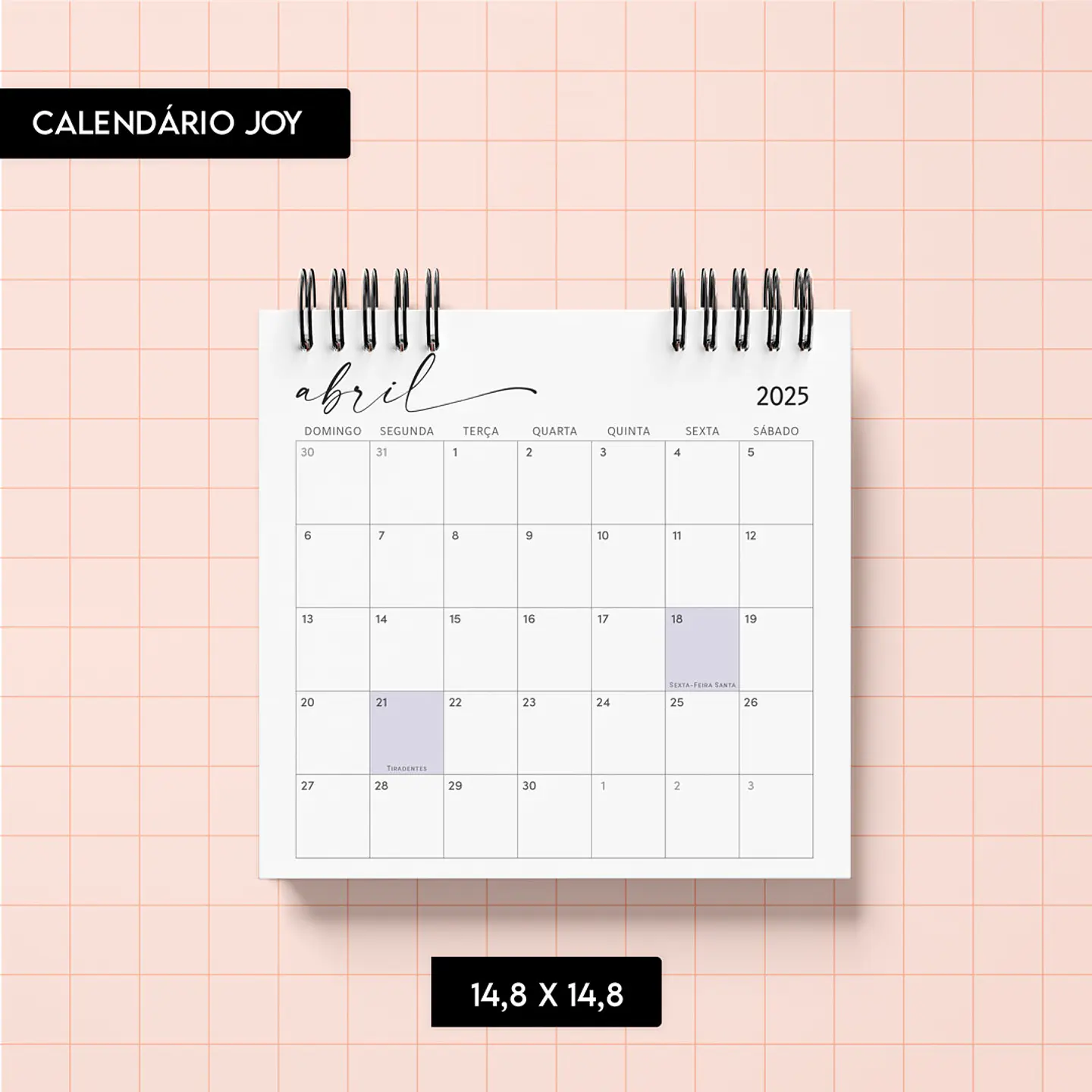  Arquivo Calendário 2025 Joy -  Trilha de Papel 2