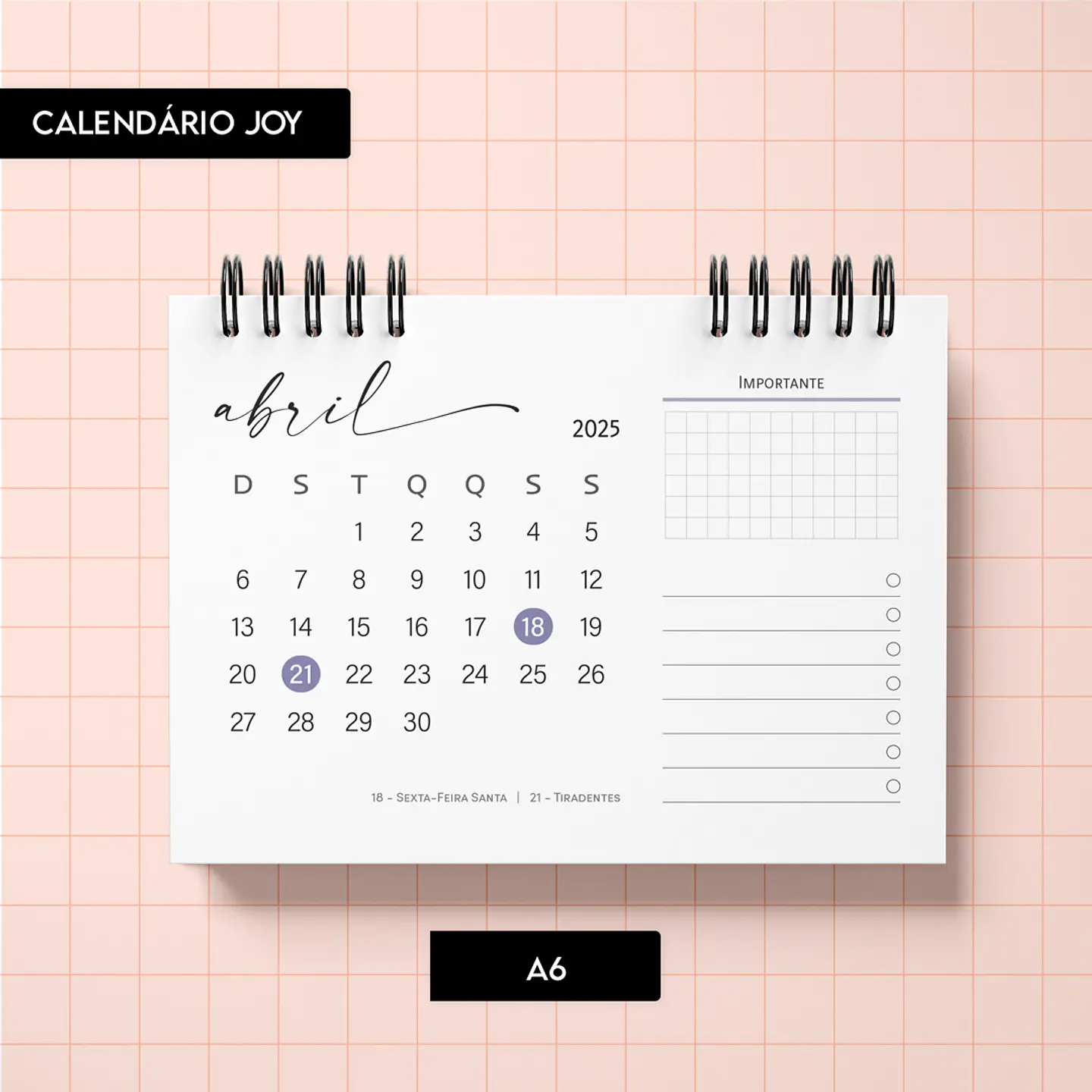  Arquivo Calendário 2025 Joy -  Trilha de Papel 4