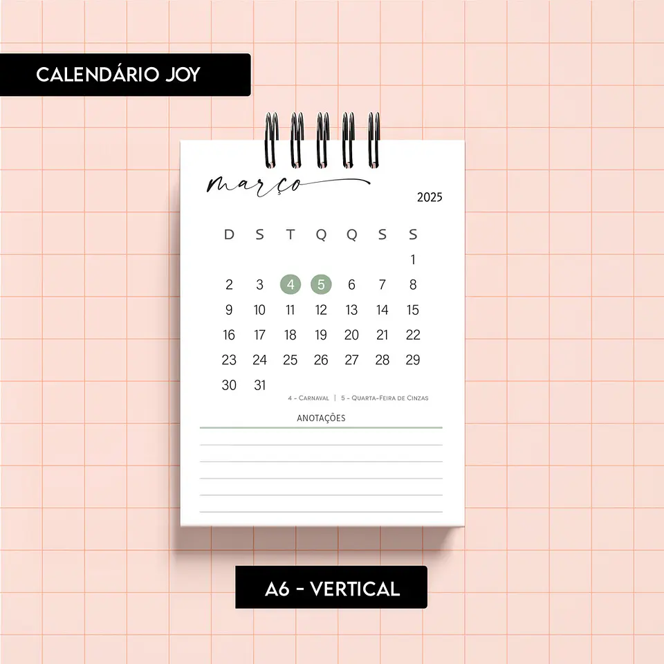  Arquivo Calendário 2025 Joy -  Trilha de Papel 5