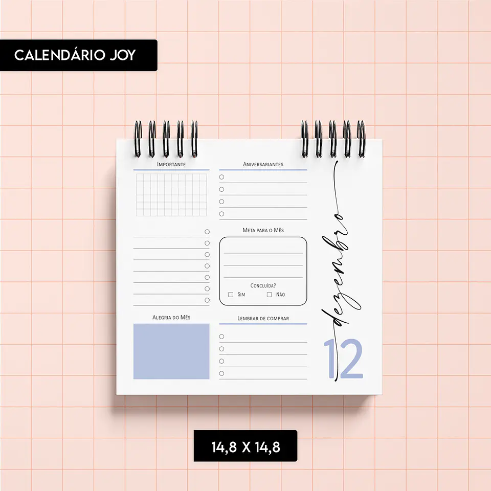  Arquivo Calendário 2025 Joy -  Trilha de Papel 9
