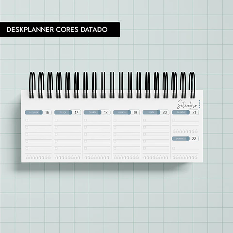 Arquivo Miolo DeskPlanner Cores 2025 - trilha de papel