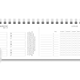 Arquivo Miolo DeskPlanner Cores 2025 - trilha de papel