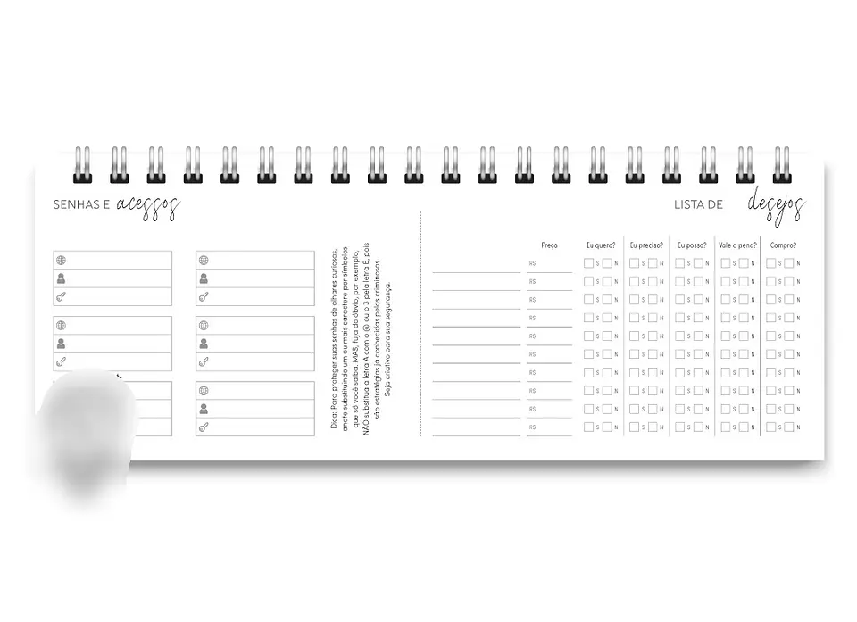Arquivo Miolo DeskPlanner Cores 2025 - trilha de papel 2