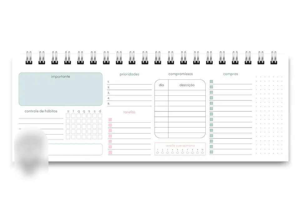 Arquivo Miolo DeskPlanner Cores 2025 - trilha de papel 7