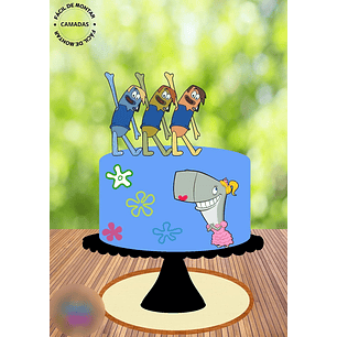 Arquivo Topo de Bolo Meninos que Choram  Boys Who Cry - Personagens Bob Esponja