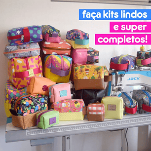  Arquivo Kit de moldes – Necessaires BOX (24 tamanhos diferentes)