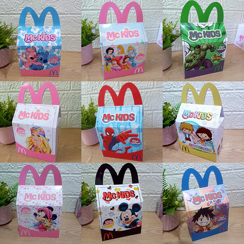 Arquivo Dia das Crianças Caixa Lanche MC Donalds - 21 modelos