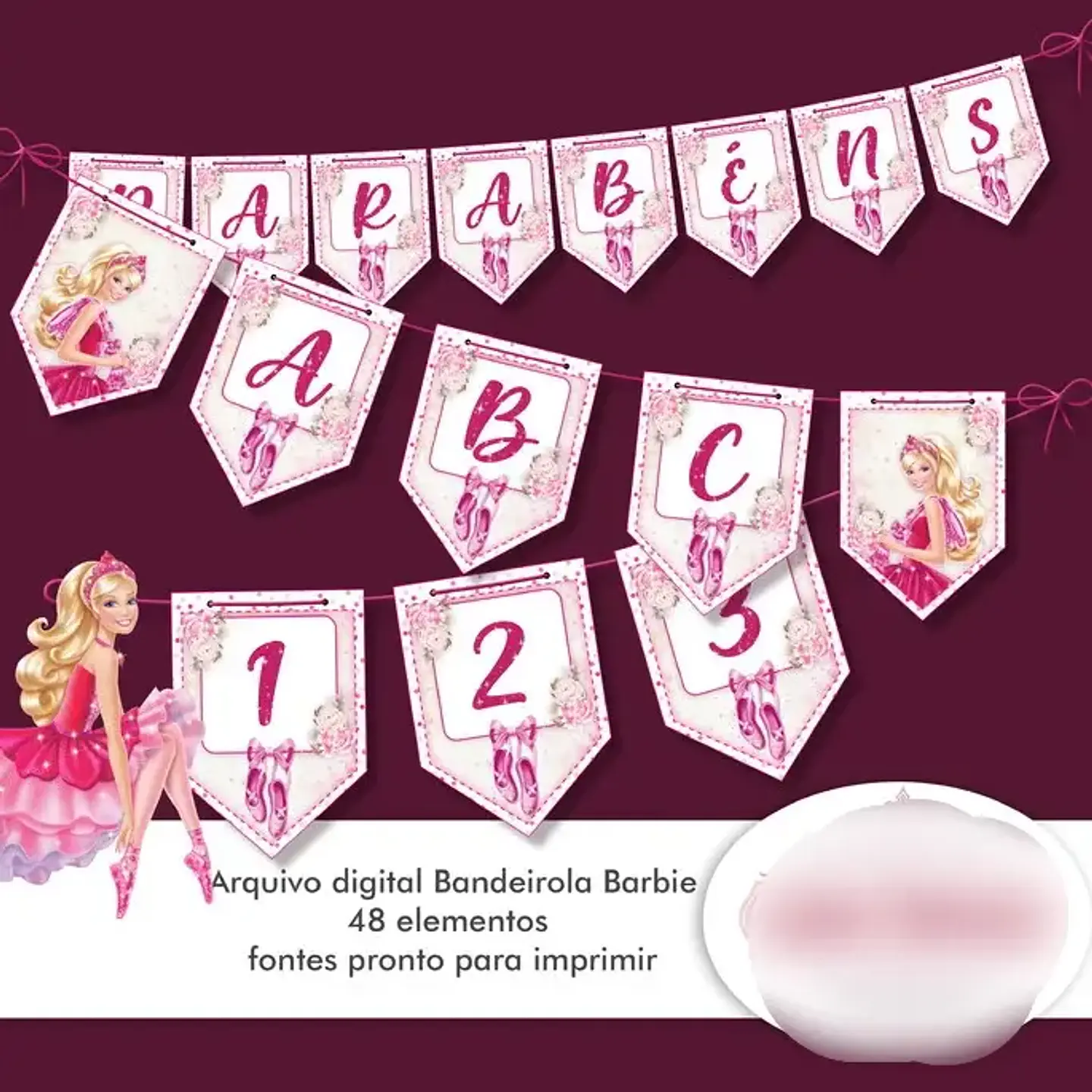 Kit Digital Barbie Bailarina 2