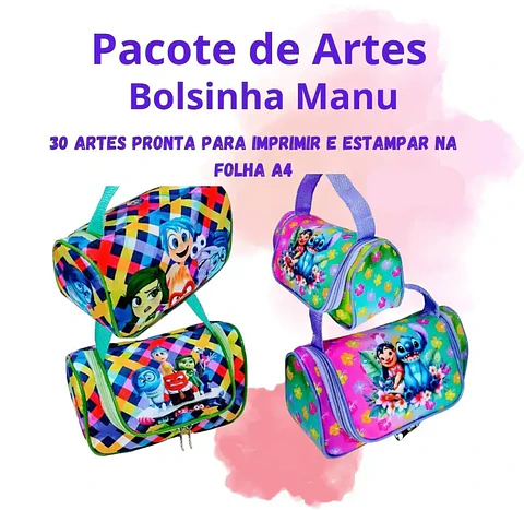 Arquivo Sublimação Bolsas Pacote de Artes