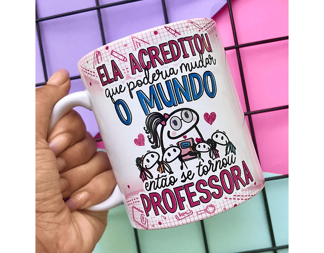 Arquivo Caneca Dia dos Professores Flork - abacaxi