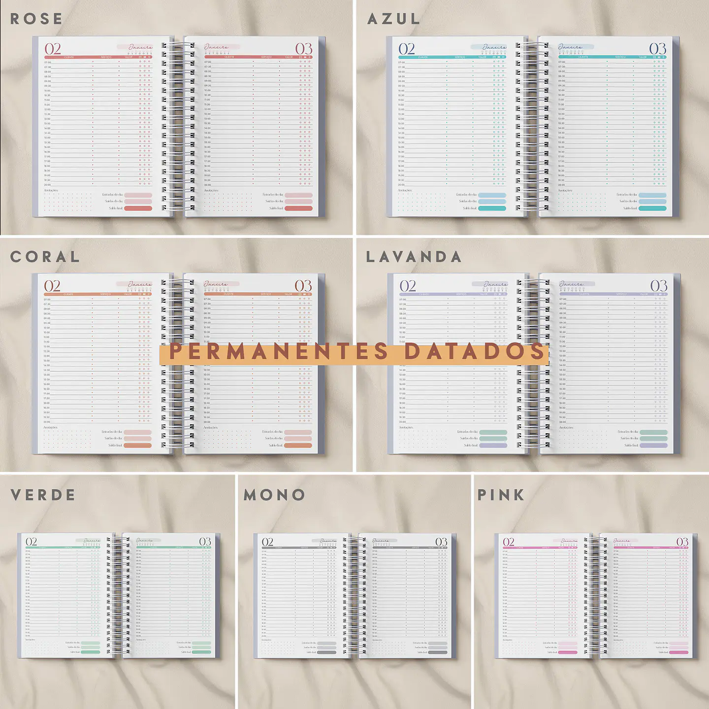 Arquivo Miolo Agendamento Permanente Datado 2025 - Amarantto 1