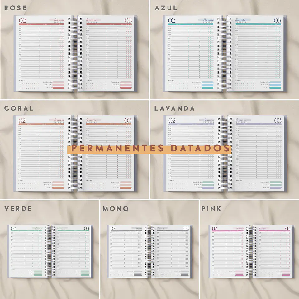 Arquivo Miolo Agendamento Permanente Datado 2025 - Amarantto 1