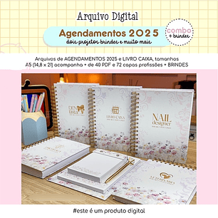 Arquivo Agendamento 2025 e Livro Caixa - ESTUDIO G19