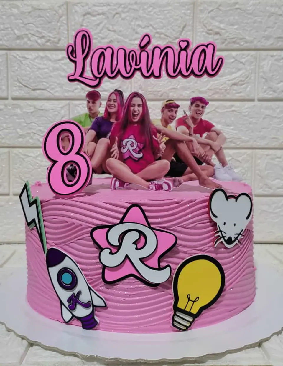 Arquivo Topo de Bolo Emilly Vick - Dos Rosa 1