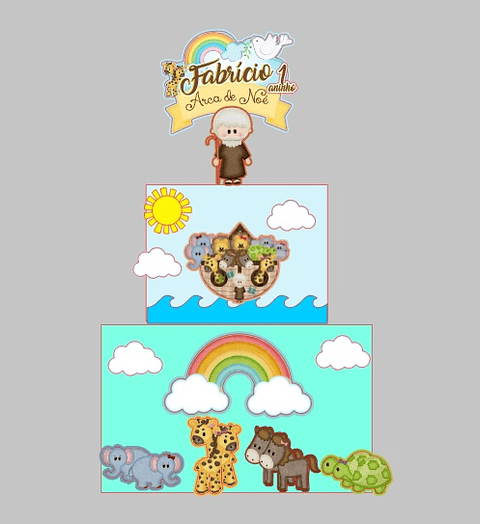 Arquivo de Corte Topo Arca de Noé