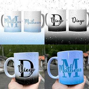 Arquivo Caneca Alfabeto com Nome 