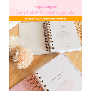 Arquivo Combo Mini Planner e Agenda 2025 - BRANCO PAPEL