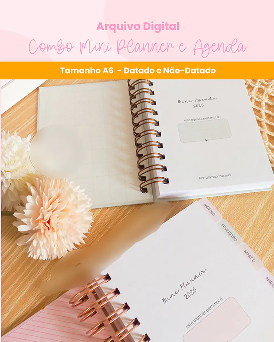 Arquivo Combo Mini Planner e Agenda 2025 - BRANCO PAPEL 1