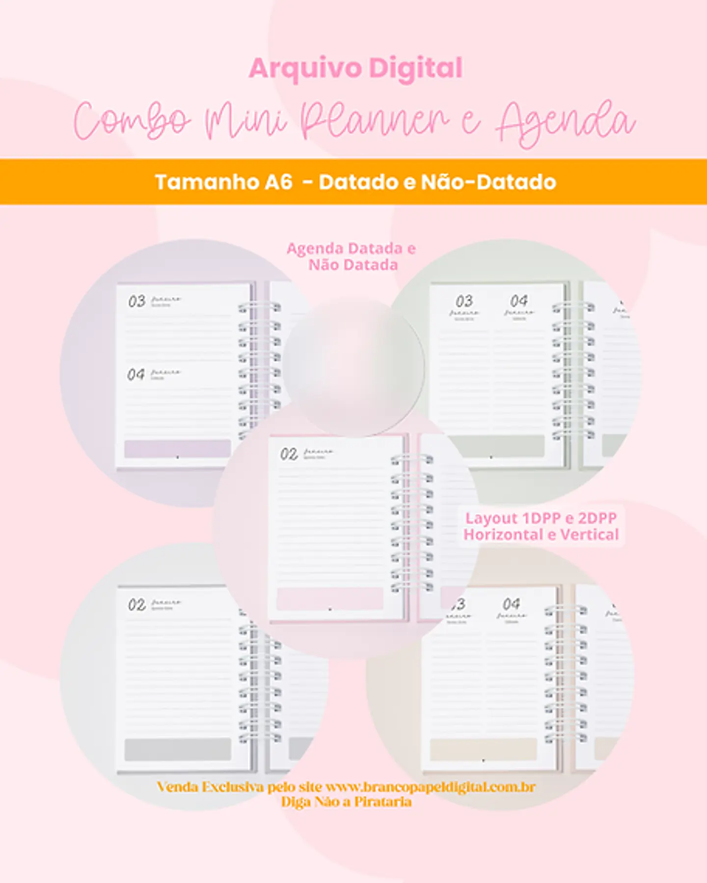Arquivo Combo Mini Planner e Agenda 2025 - BRANCO PAPEL 2
