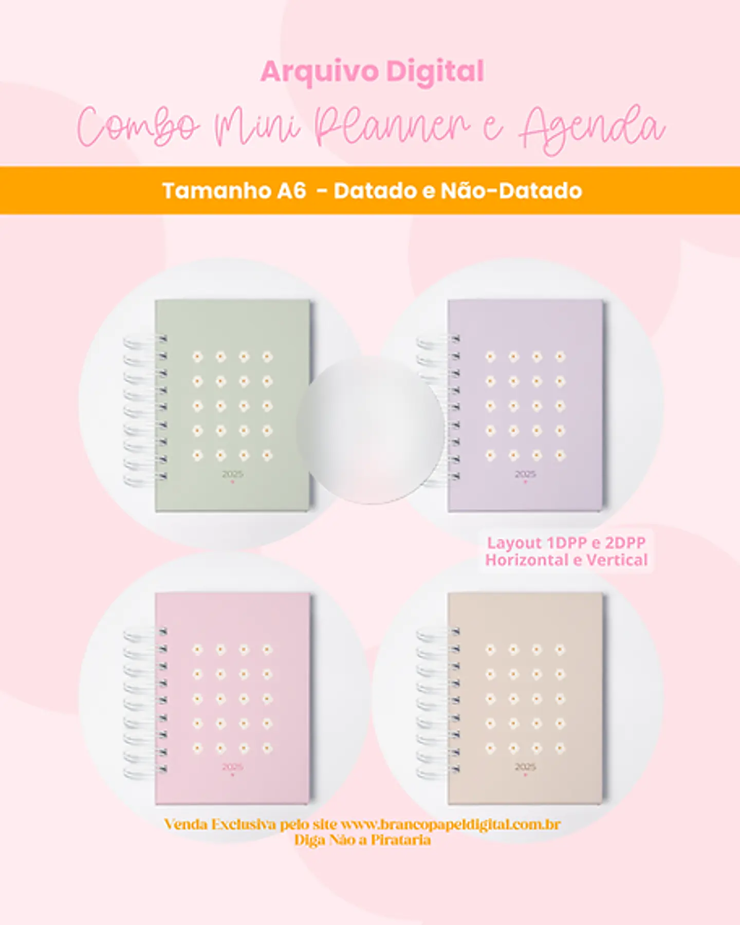 Arquivo Combo Mini Planner e Agenda 2025 - BRANCO PAPEL 3