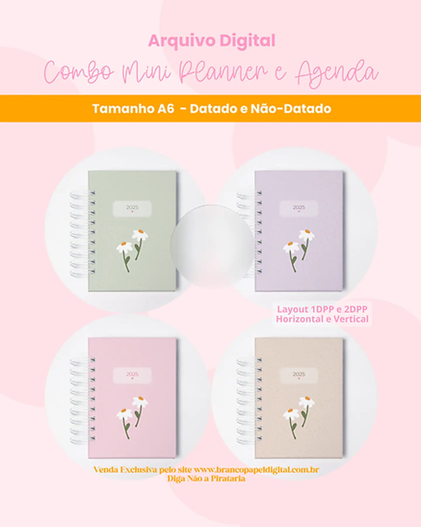 Arquivo Combo Mini Planner e Agenda 2025 - BRANCO PAPEL 4