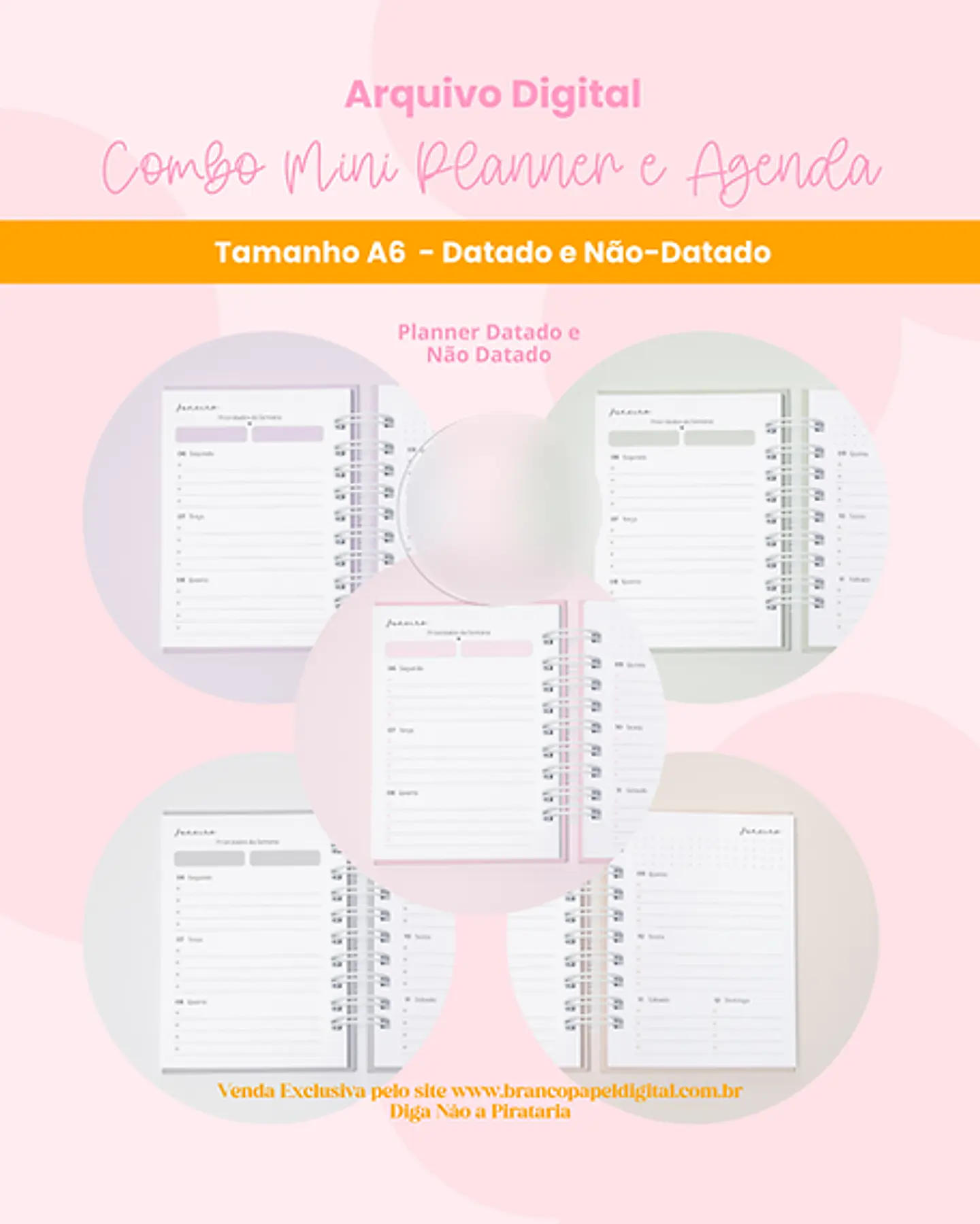 Arquivo Combo Mini Planner e Agenda 2025 - BRANCO PAPEL 5