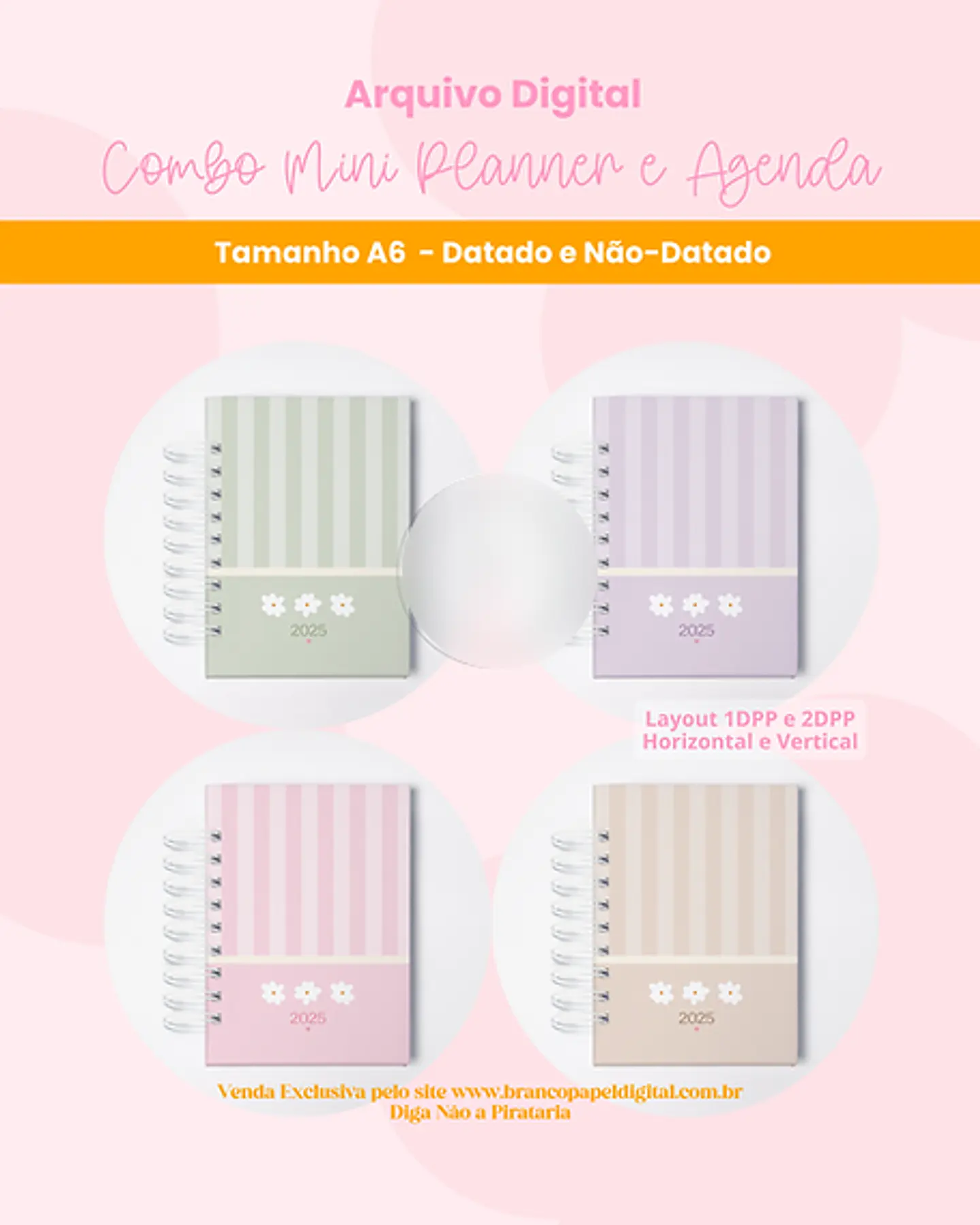 Arquivo Combo Mini Planner e Agenda 2025 - BRANCO PAPEL 6