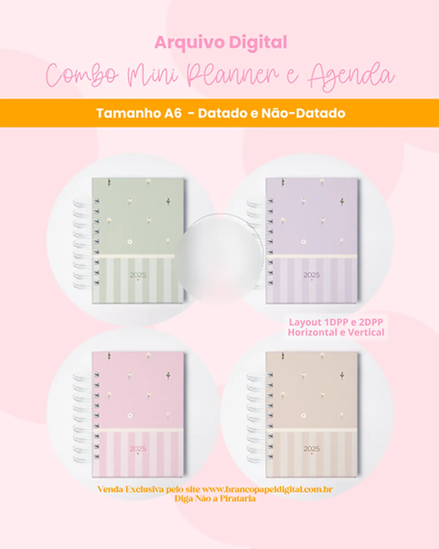 Arquivo Combo Mini Planner e Agenda 2025 - BRANCO PAPEL 7