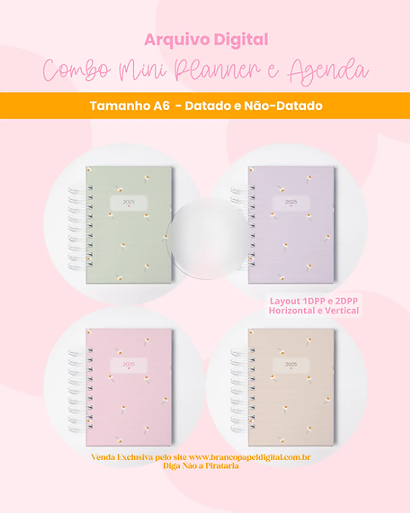 Arquivo Combo Mini Planner e Agenda 2025 - BRANCO PAPEL 8