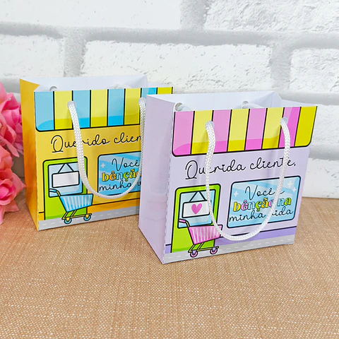Arquivo de Corte Cliente Mini Sacolinha - desenhitos da jana