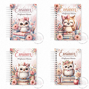 Arquivo encadernação Dia dos Professores Corujinha - bruna dias