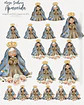 Kit Digital Ilustrações Nossa Senhora Aparecida 4 | (Santinhos) - Carinas Paper - Thumbnail 2