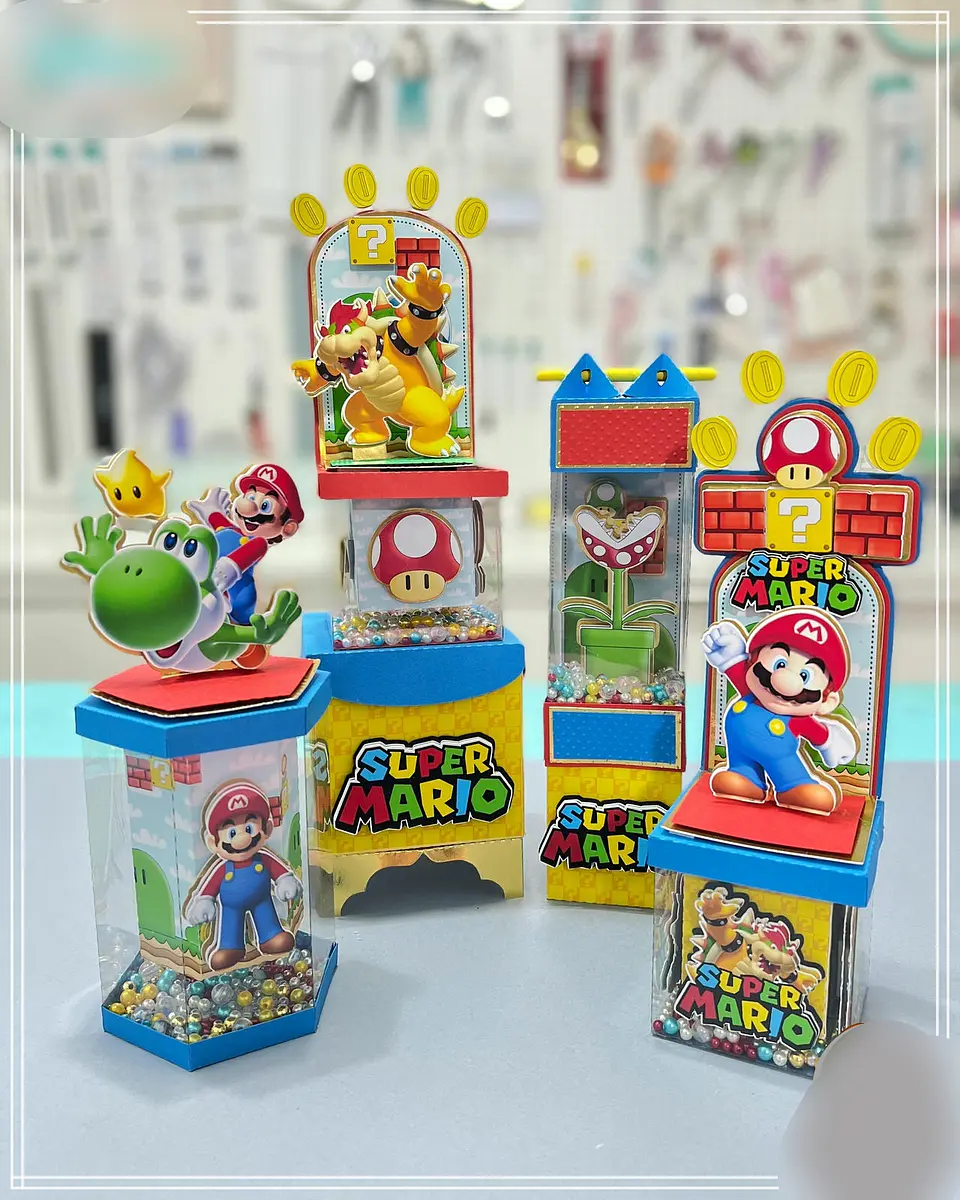 Arquivo de Corte Super Mario Acetato - Festa na Vitrine 1