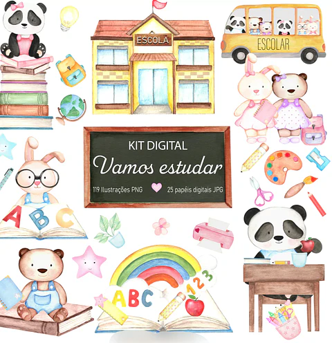 Kit Digital Vamos Estudar - Escolar