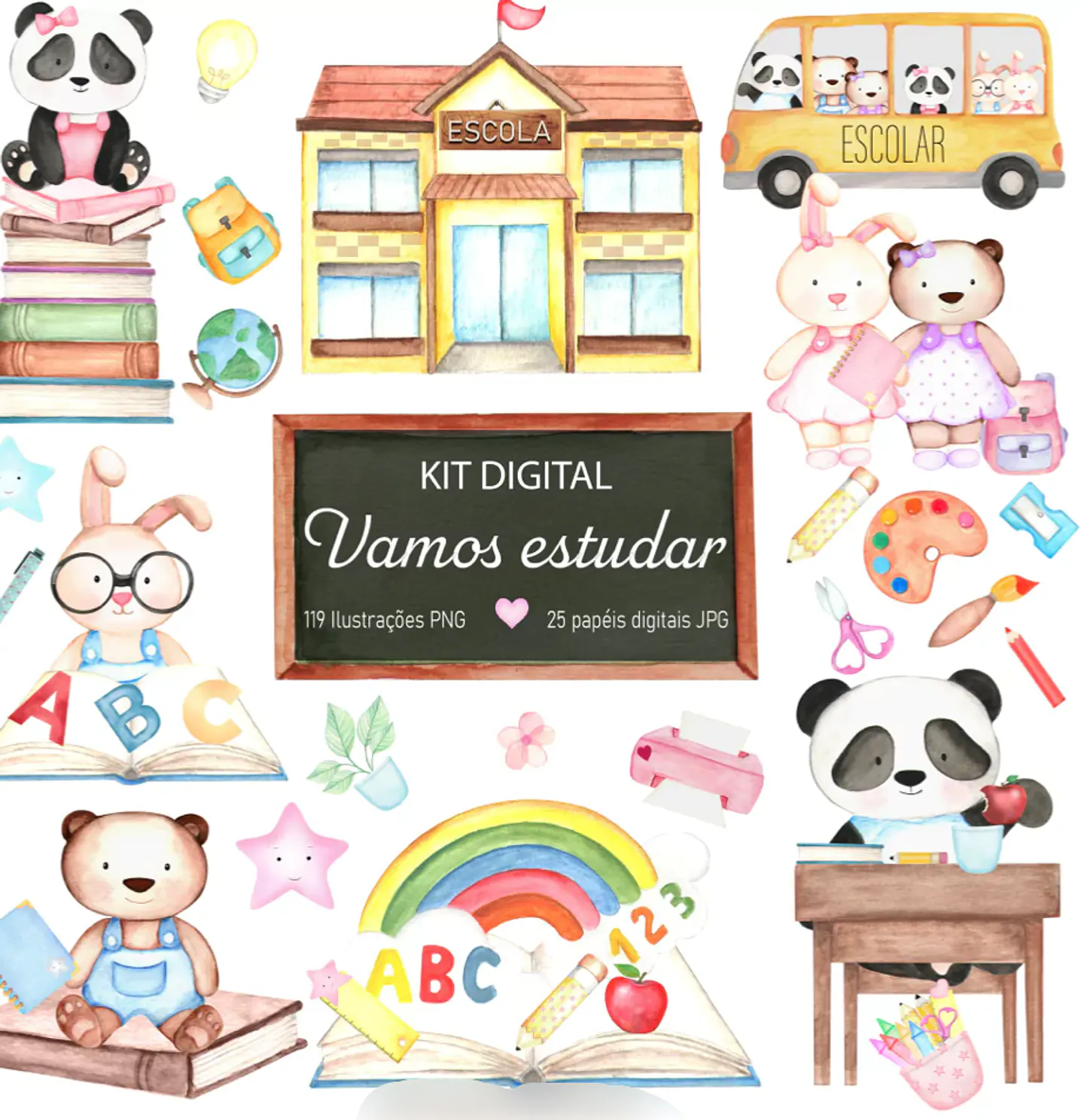 Kit Digital Vamos Estudar - Escolar 1