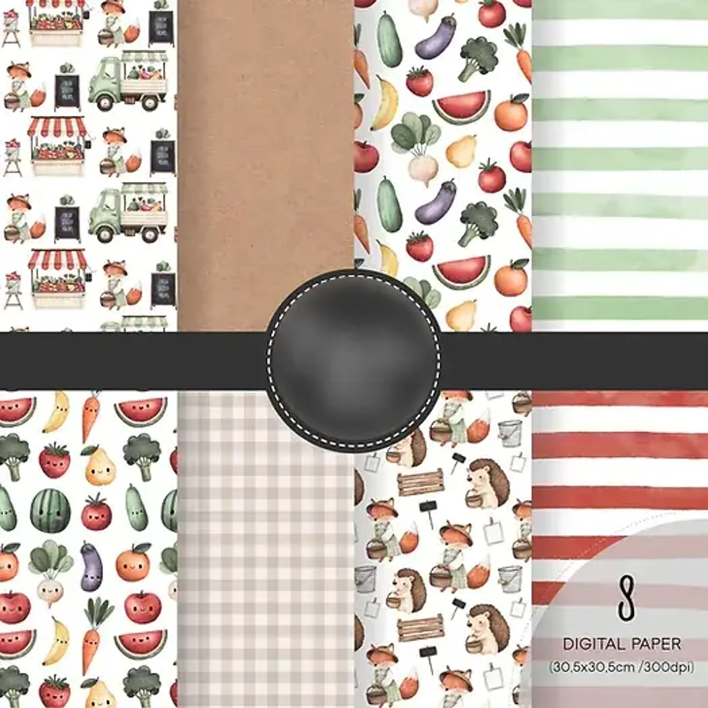 Kit Digital Feirinha Aquarela - Estudio 812 3