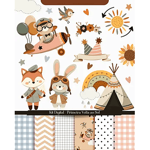 Kit Digital Primeira Volta ao Sol - gabs