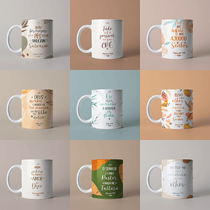 Arquivo Canecas Pack Versículos Bíblicos - Julio