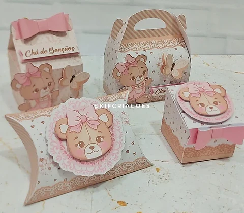 Arquivo de Corte Ursinha Rosa - Kif