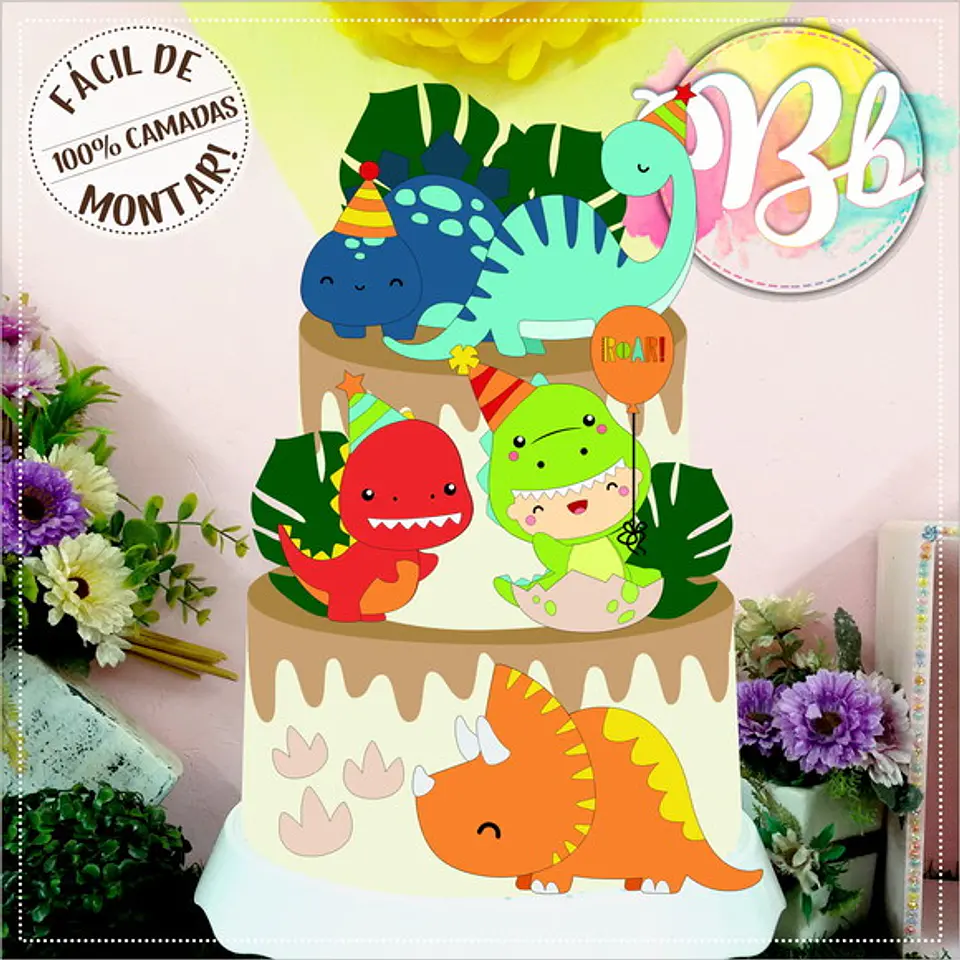 Arquivo de Corte Topo Dinossauro 1