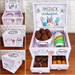 Arquivo de Corte Dia do Amigo - Caixa Cenario Amigas