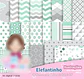 Kit Digital Elefantinho Verde - Thumbnail 2