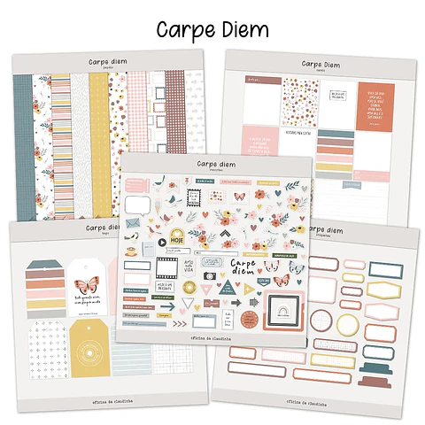 Kit Digital Carpe Diem - Oficina da Claudinha