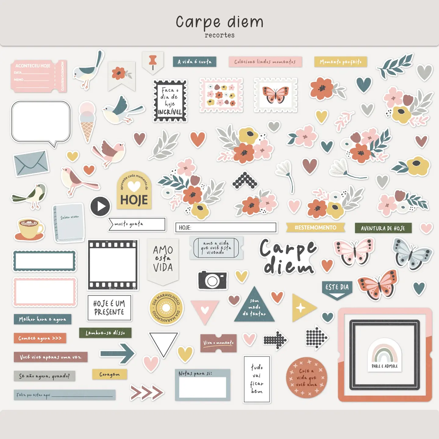 Kit Digital Carpe Diem - Oficina da Claudinha 3