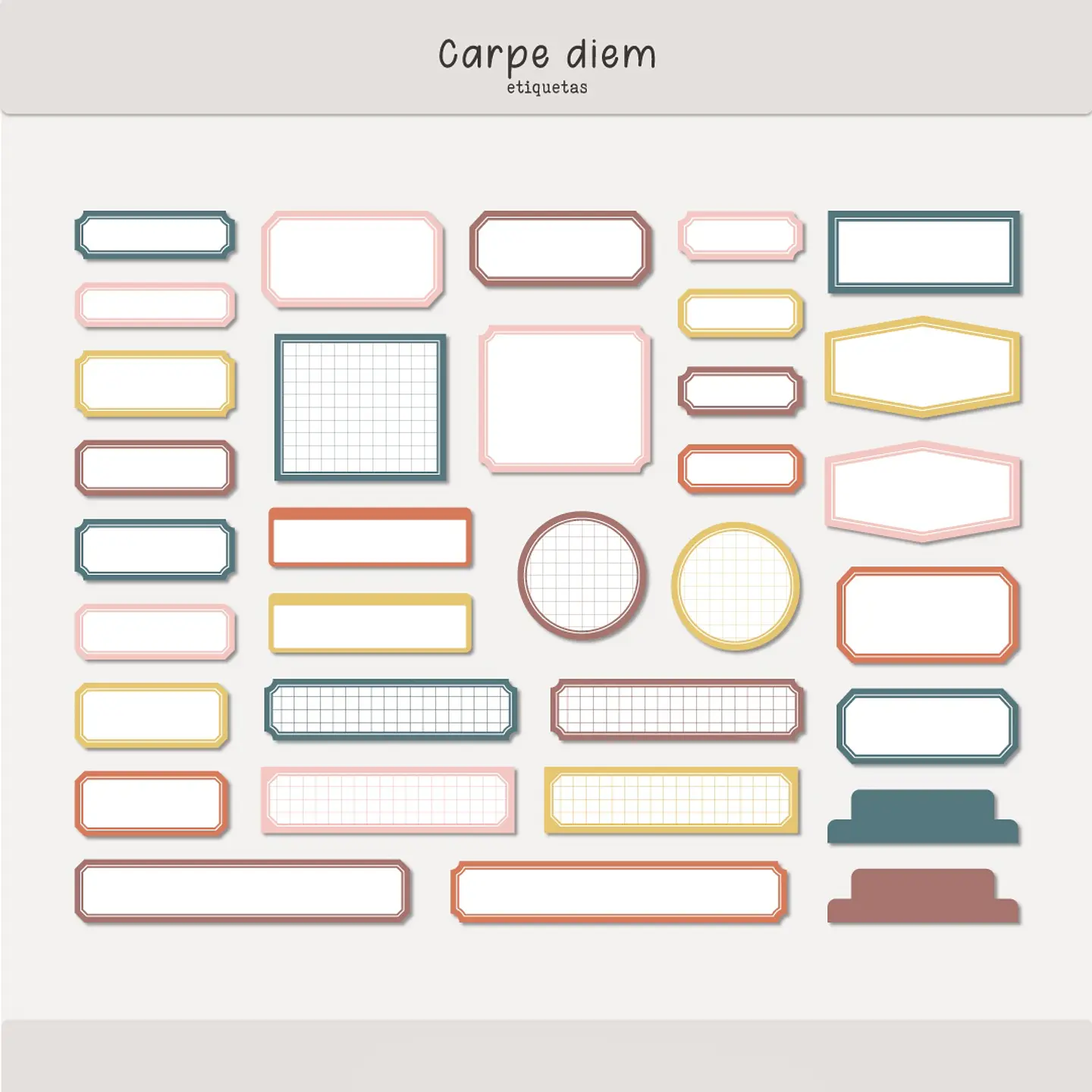 Kit Digital Carpe Diem - Oficina da Claudinha 5