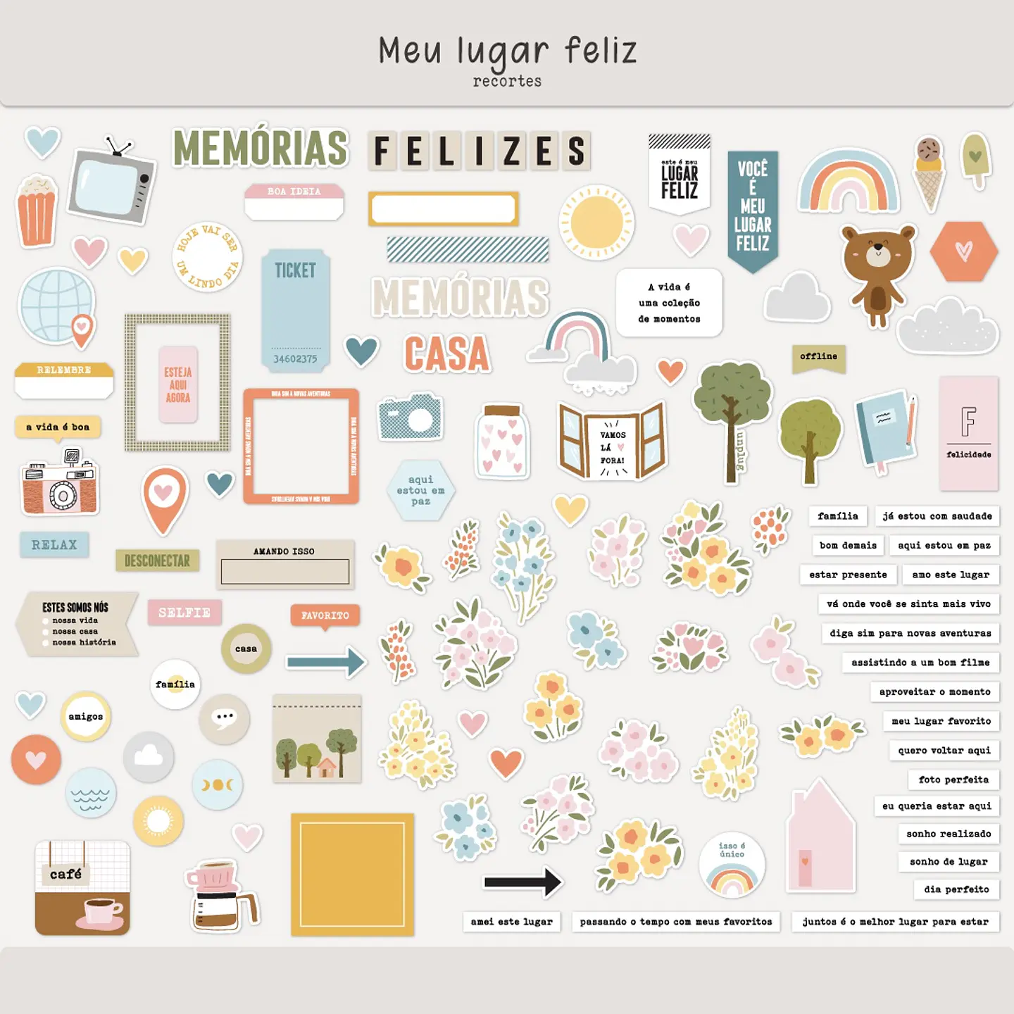Kit Digital Meu Lugar Feliz  - Oficina da Claudinha 4