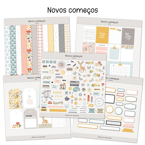 Kit Digital Novos Começos - Oficina da Claudinha