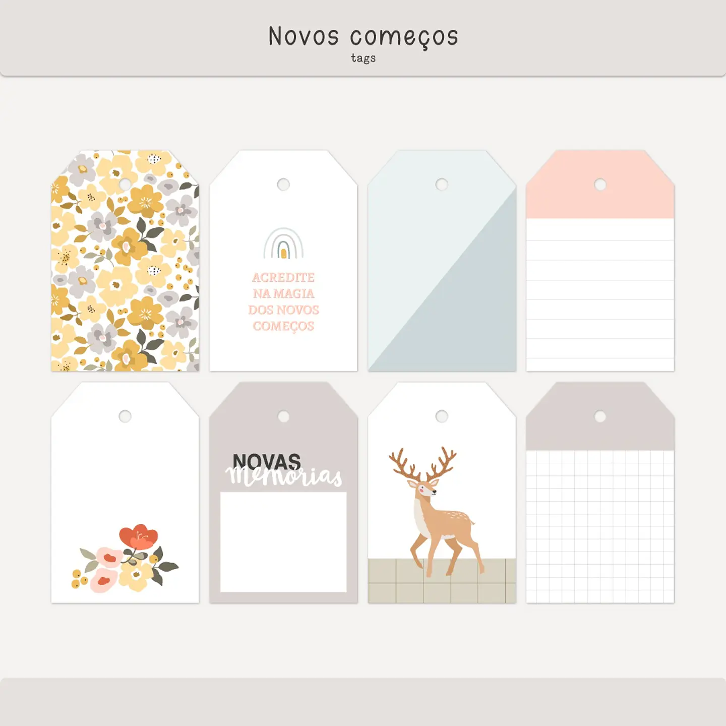 Kit Digital Novos Começos - Oficina da Claudinha 2
